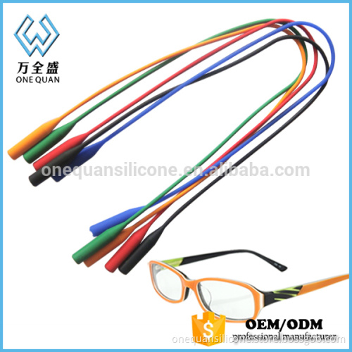 soft adjustable silicone rubber glasses strap cord